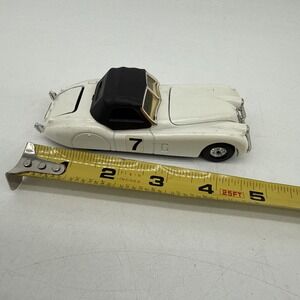 Vintage 1984 Corgi White 1949 Jaguar XK 120 Race Car #7